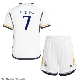 Camiseta Real Madrid Vinicius Junior #7 Primera Equipación para niños 2023-24 manga corta (+ pantalones cortos)